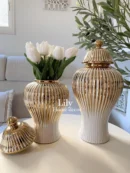 Small Porcelain Vase with Lid