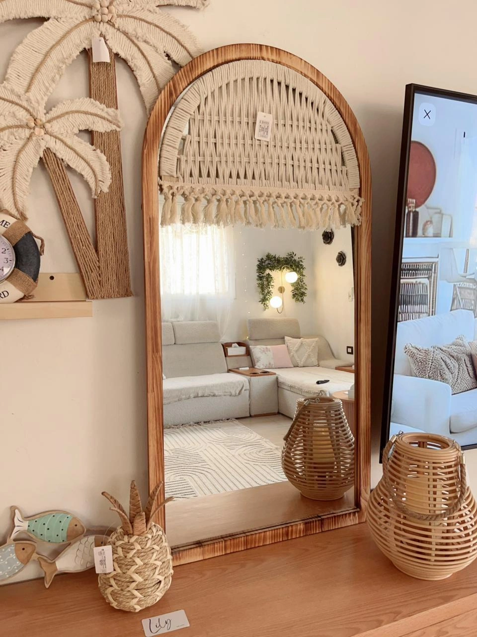 Boho Arched Mirror